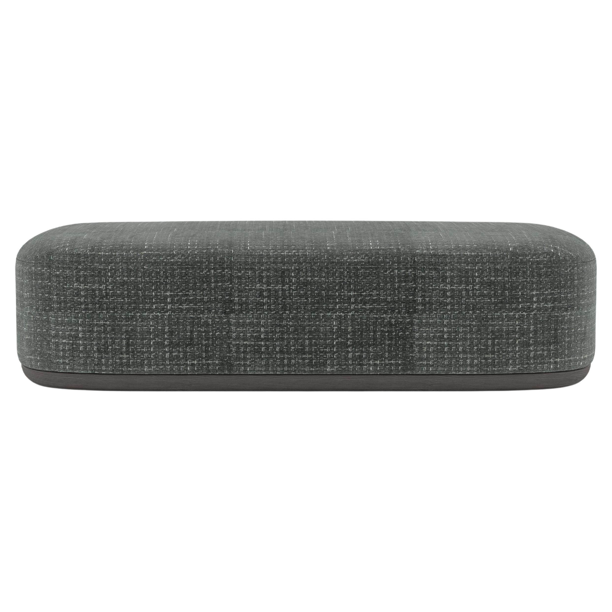 Contemporary Bench 'Unio' by Poiat, Chivasso Yang 95 Fabric For Sale