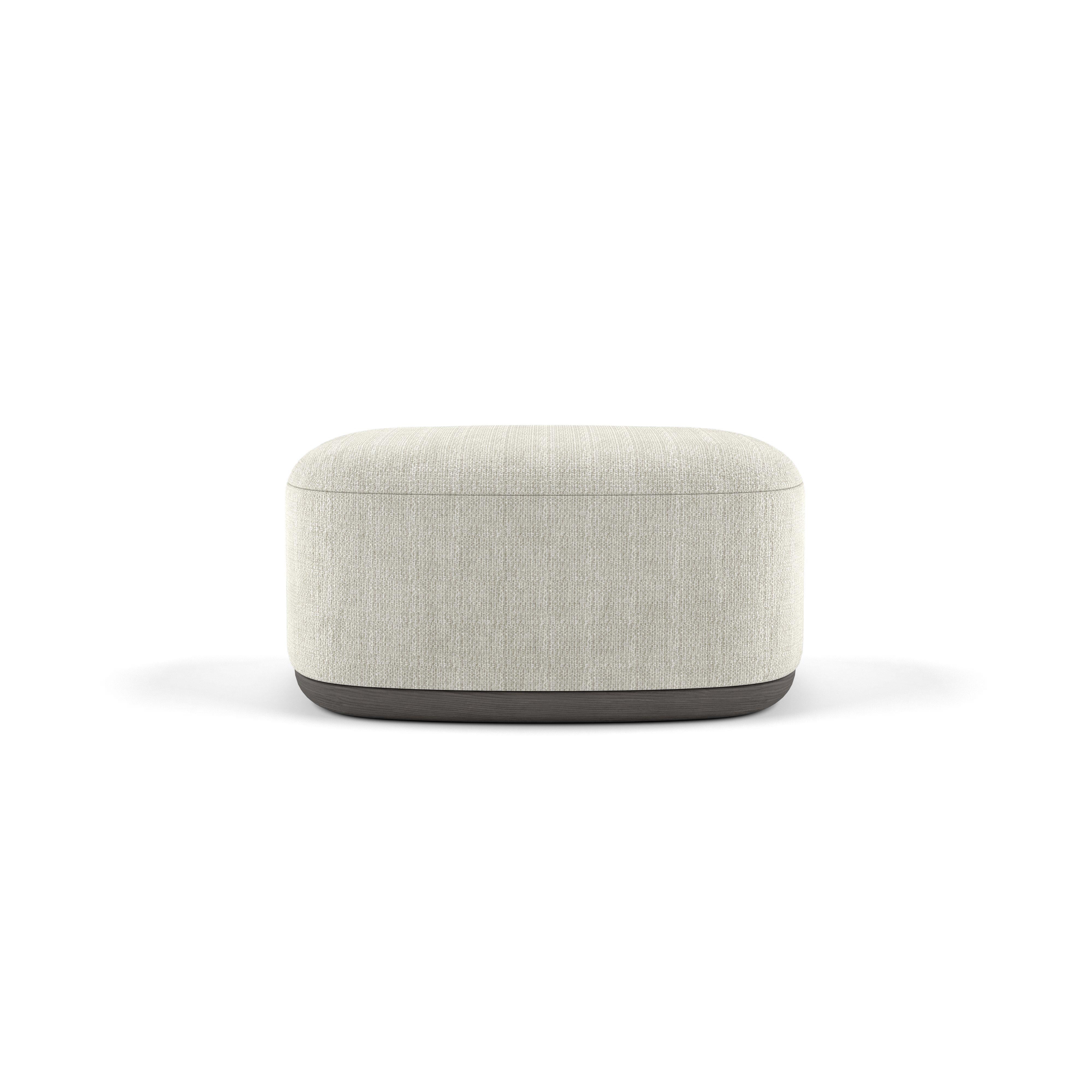 Unio bench by Poiat 
Designers: Timo Mikkonen & Antti Rouhunkoski 

Collection UNIO 2023

Dimensions: H. 40 x W. 150 D. 72 cm SH. 40 
Model shown: Fabric Fox 02 by Larsen

The Unio Collection, featuring an armchair, ottomans, sofas, marks a new
