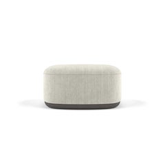 Contemporary Bench 'Unio' by Poiat, Fabric Fox 02 by Larsen