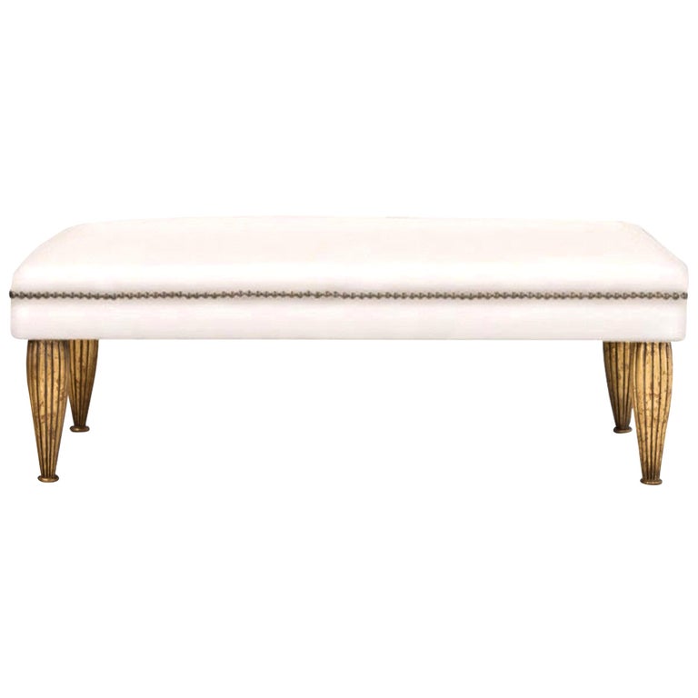 Bench with Gilded Legs, New