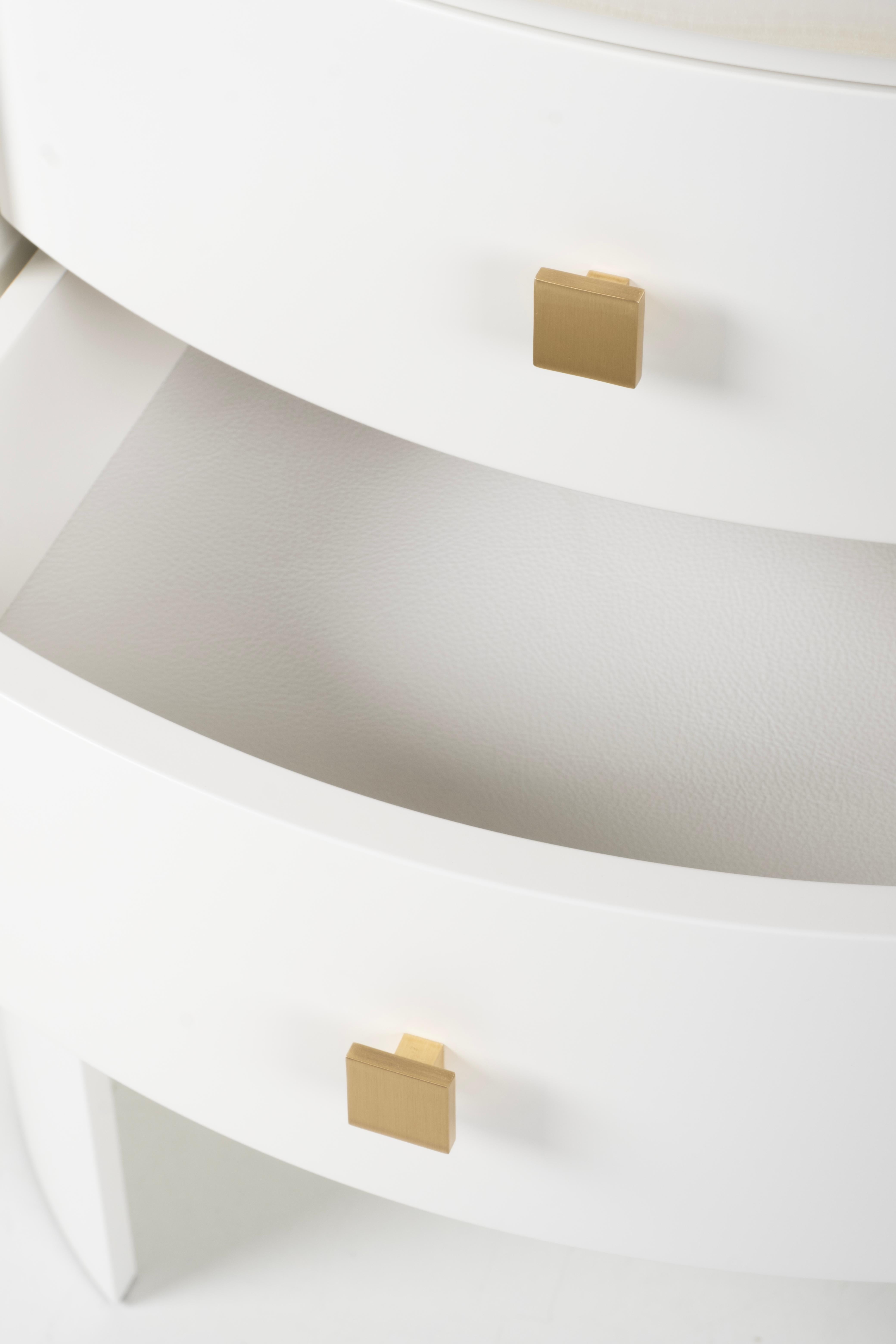 Ensemble 2 tables de chevet AM Contemporary, Onyx, Laiton, By Greenapple en vente 3