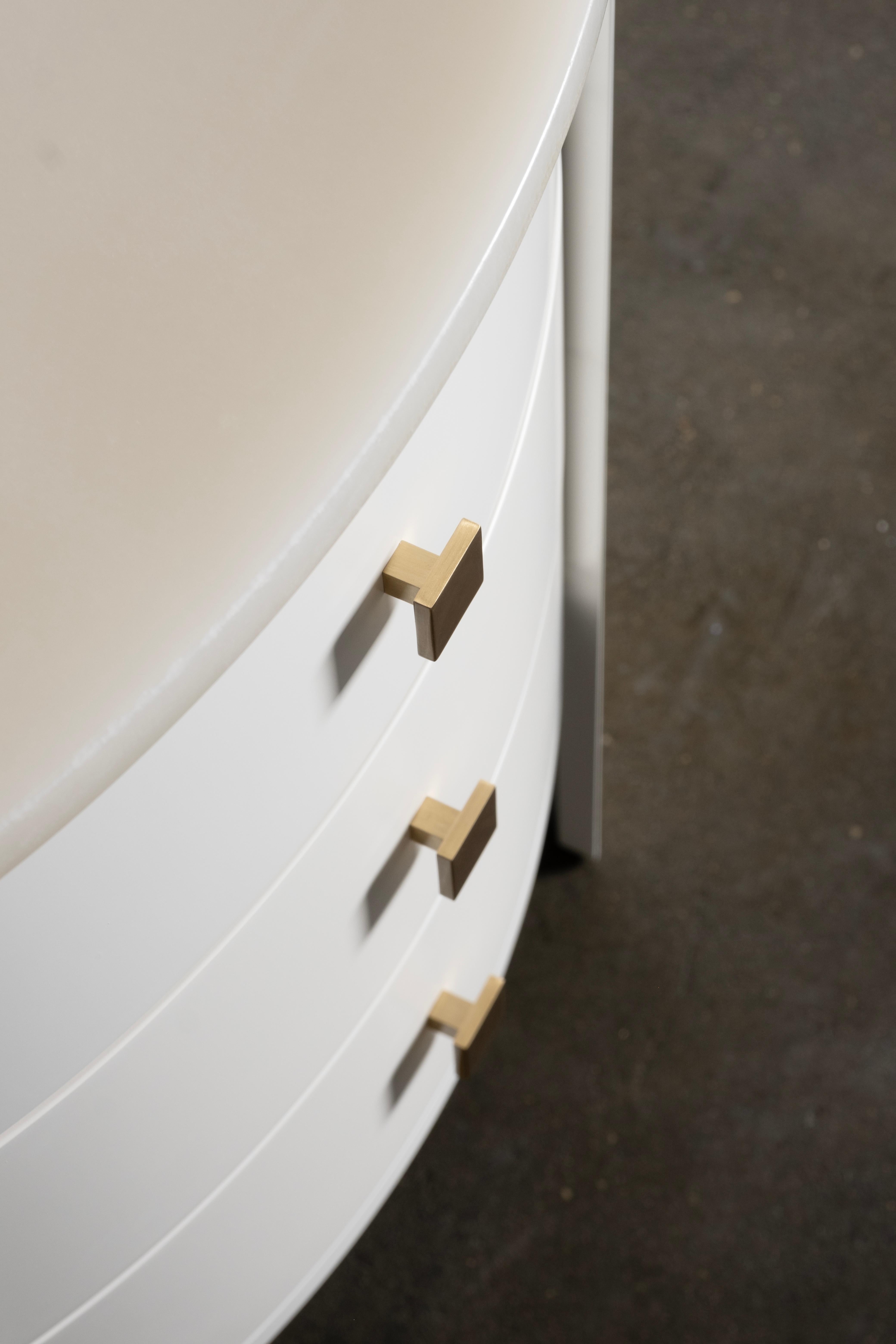 Ensemble 2 tables de chevet AM Contemporary, Onyx, Laiton, By Greenapple en vente 4