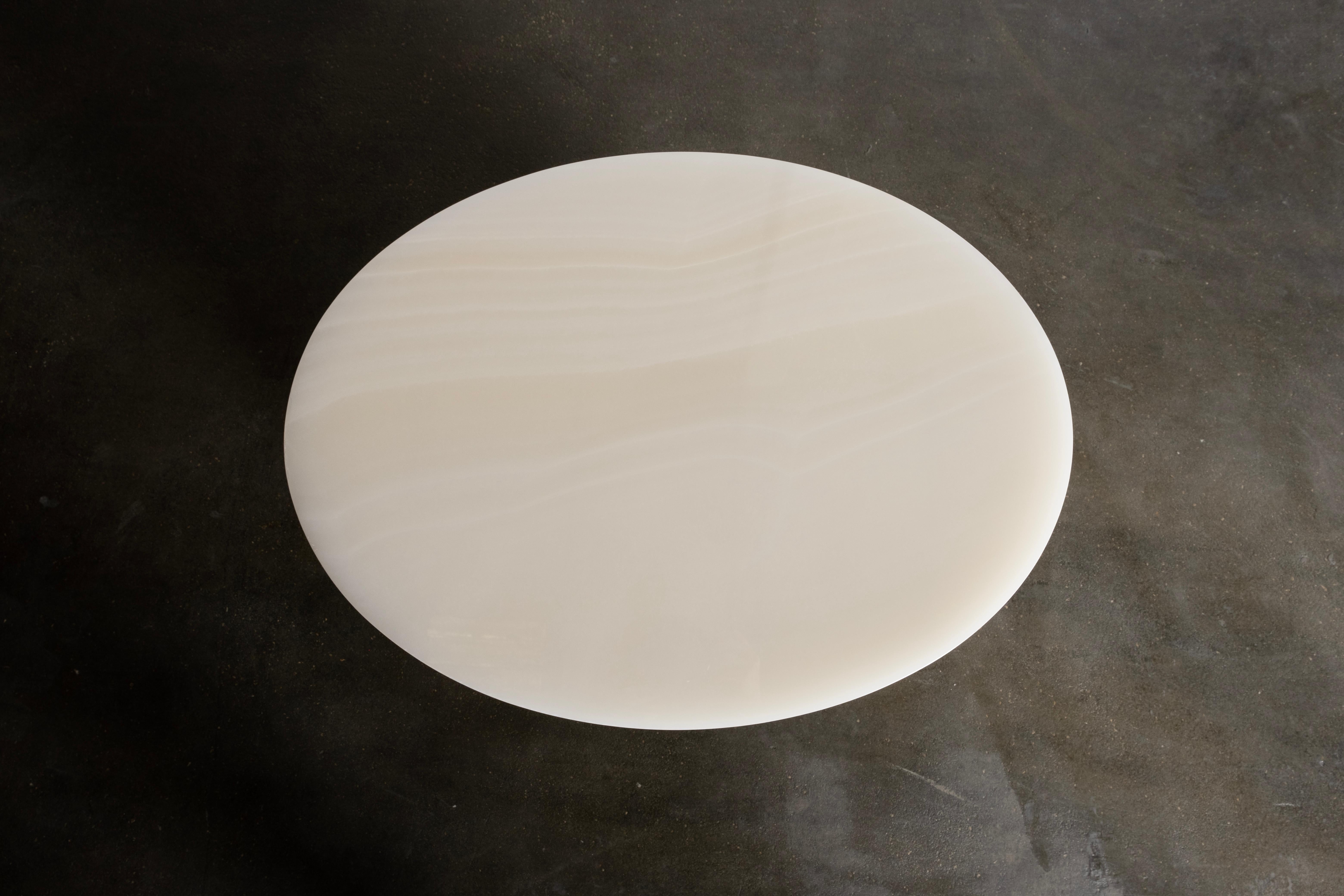 Moderne Ensemble 2 tables de chevet AM Contemporary, Onyx, Laiton, By Greenapple en vente