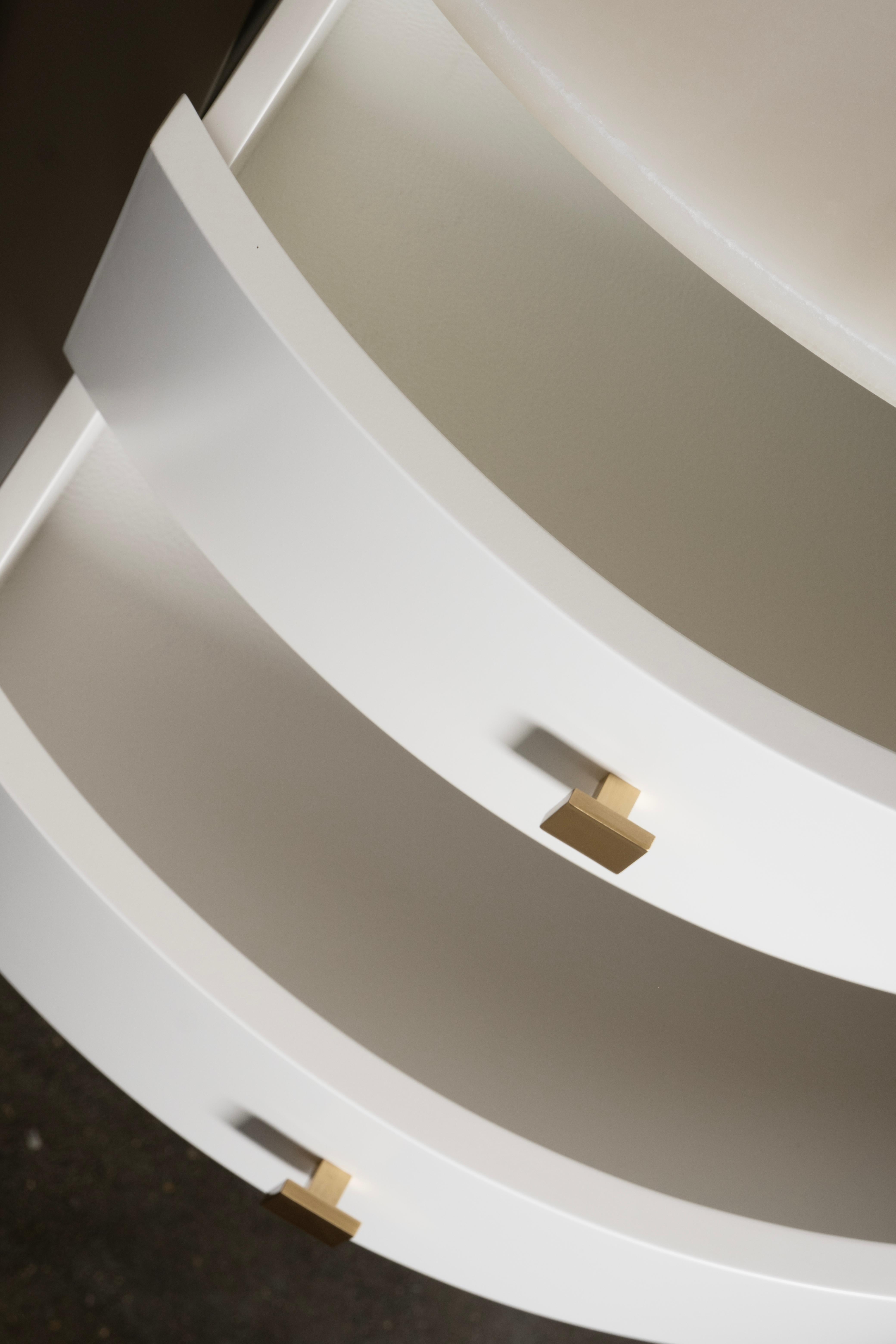 Ensemble 2 tables de chevet AM Contemporary, Onyx, Laiton, By Greenapple en vente 1