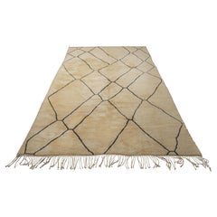 Neutral and Dark Grey Moroccan Rug    14
5" x 10
  Talina