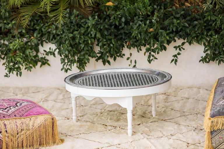 Neutral and Brown Beni Ouarain Moroccan Rug Tamilla For Sale at 1stDibs