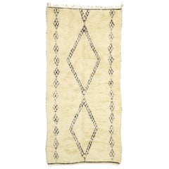 Tappeto marocchino organico moderno Beni Ourain