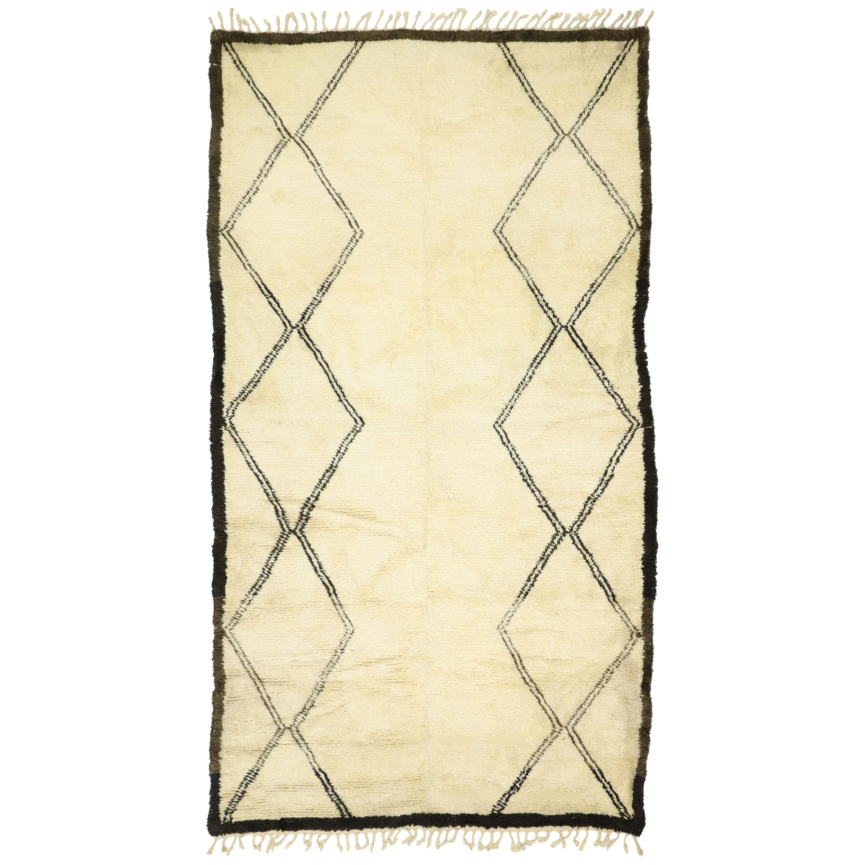 Moroccan Beni Ourain Rug at 1stDibs