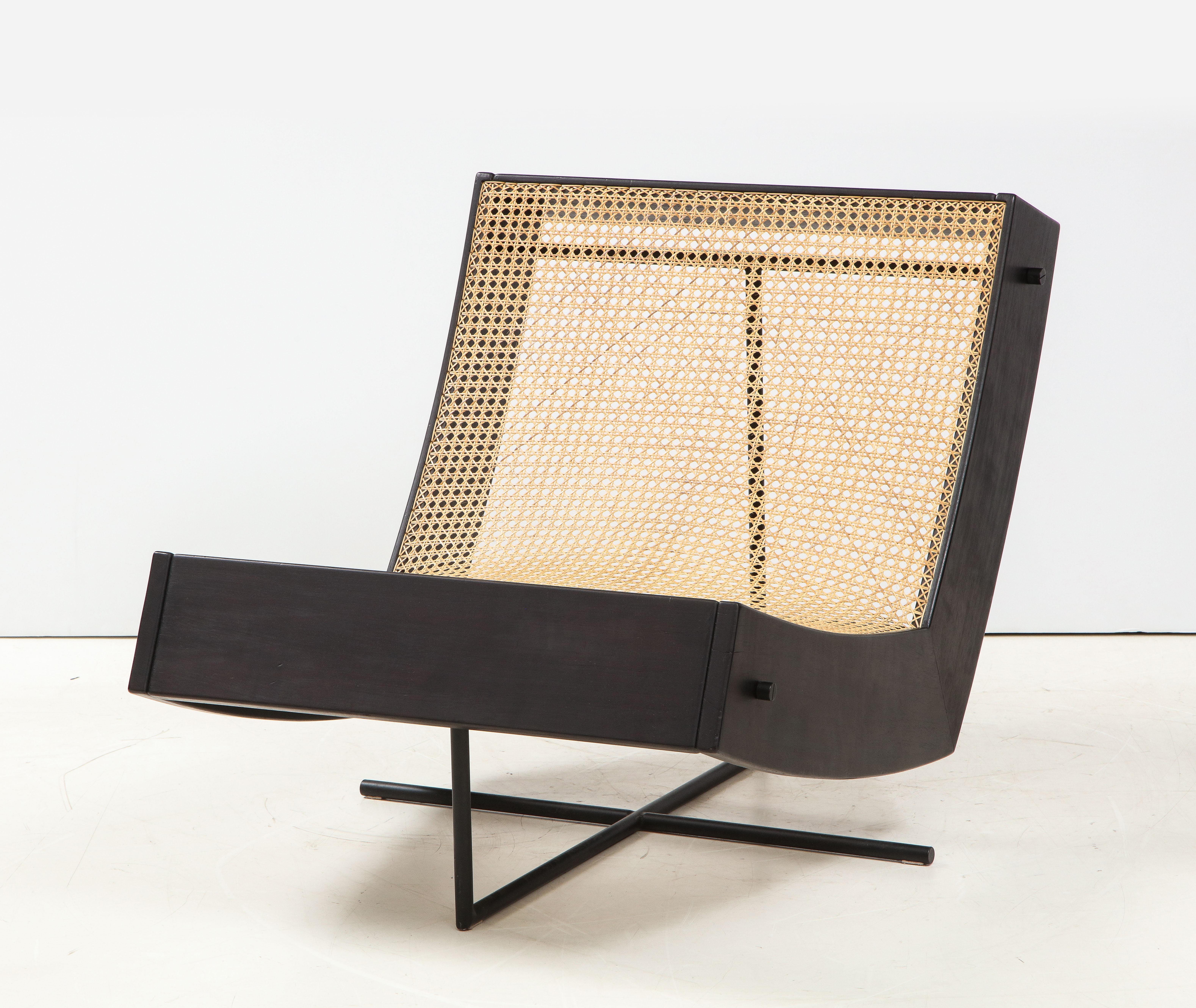Contemporary Benjamin Lounge Chair with Ottoman by Gustavo Bittencourt, Brazil 1
