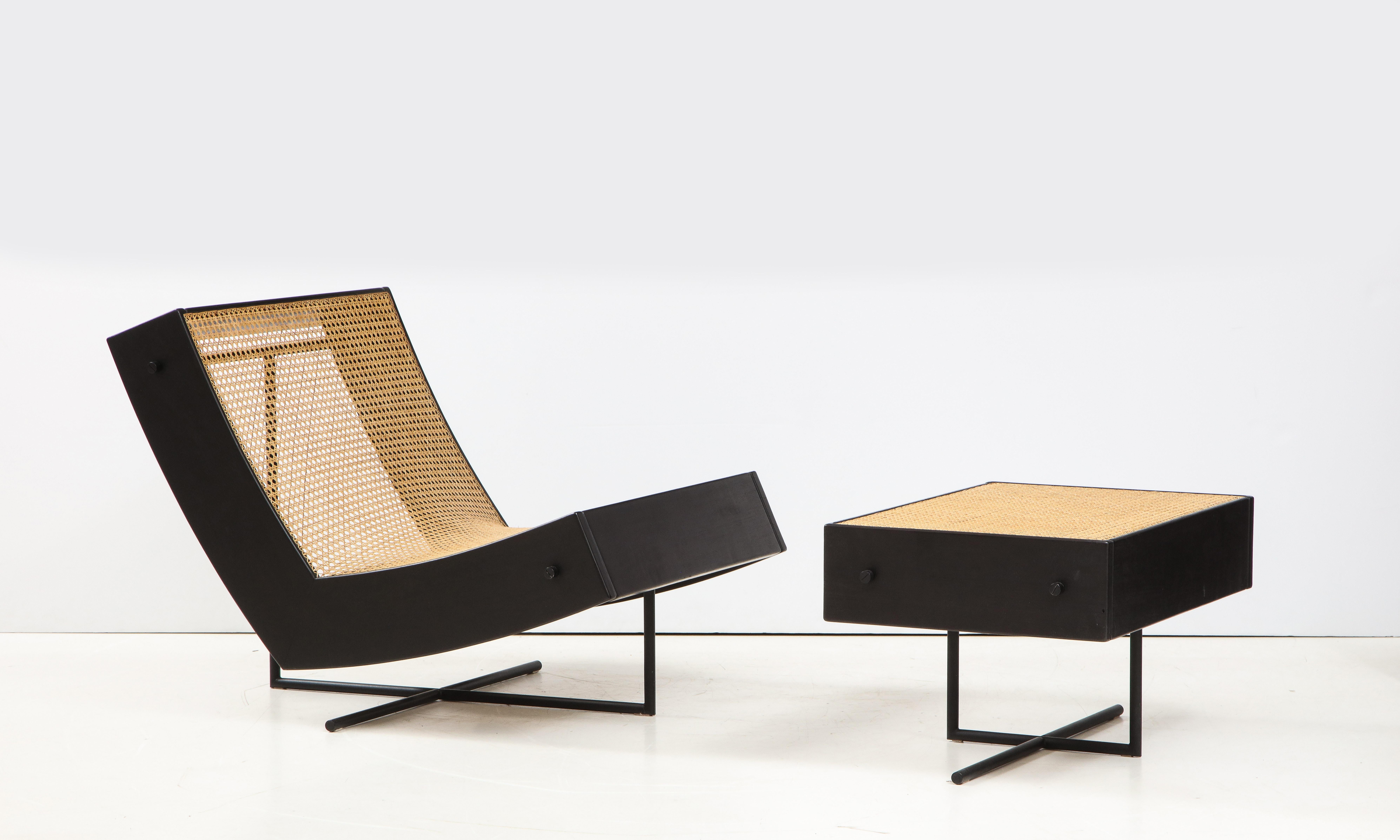 Contemporary Benjamin Lounge Chair with Ottoman by Gustavo Bittencourt, Brazil 10