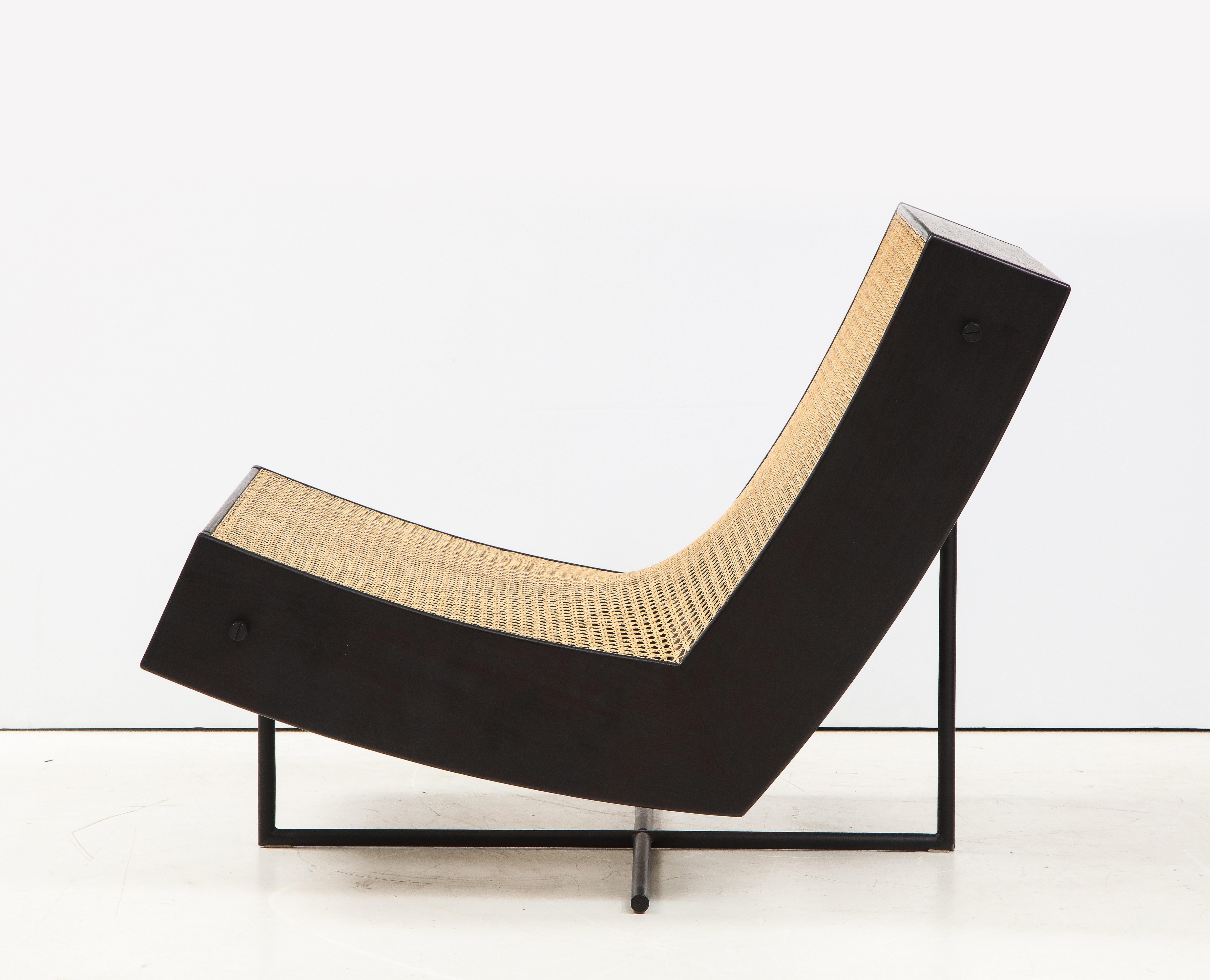 Brazilian Contemporary Benjamin Lounge Chair with Ottoman by Gustavo Bittencourt, Brazil