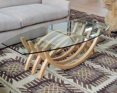 Table basse contemporaine en Bent Wood par Jason Robinson