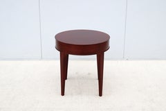 Contemporary Bernhardt Design Etage 21" Round Maple Wood Occasional Side Table
