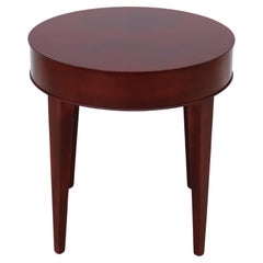 Zeitgenössische Bernhardt Design Etage 21" Runde Ahorn Wood Occasional Beistelltisch