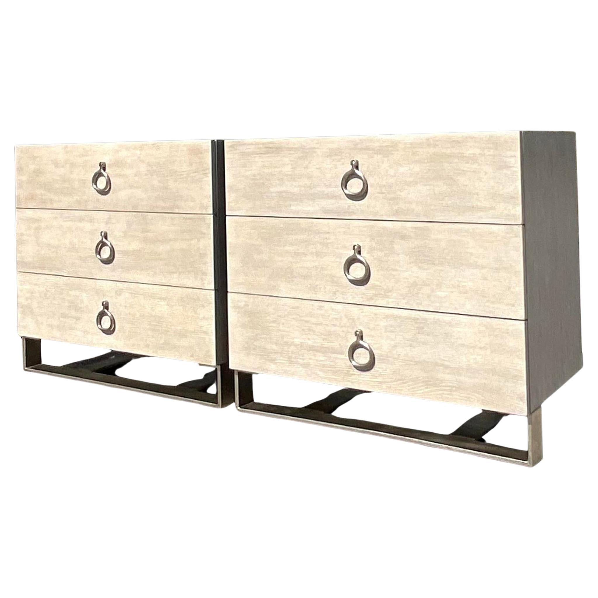 Contemporary Bernhardt “Linea” Chest of Drawers - a Pair For Sale