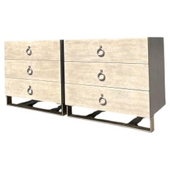 Contemporary Bernhardt “Linea” Chest of Drawers - a Pair