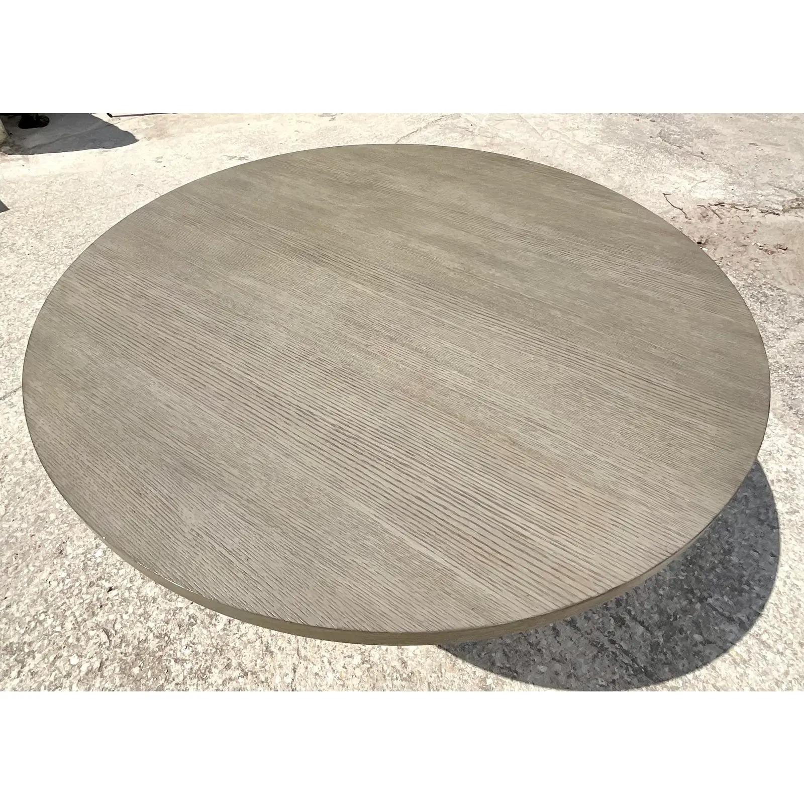 Contemporary Bernhardt Two Tone Newberry Dining Table 1