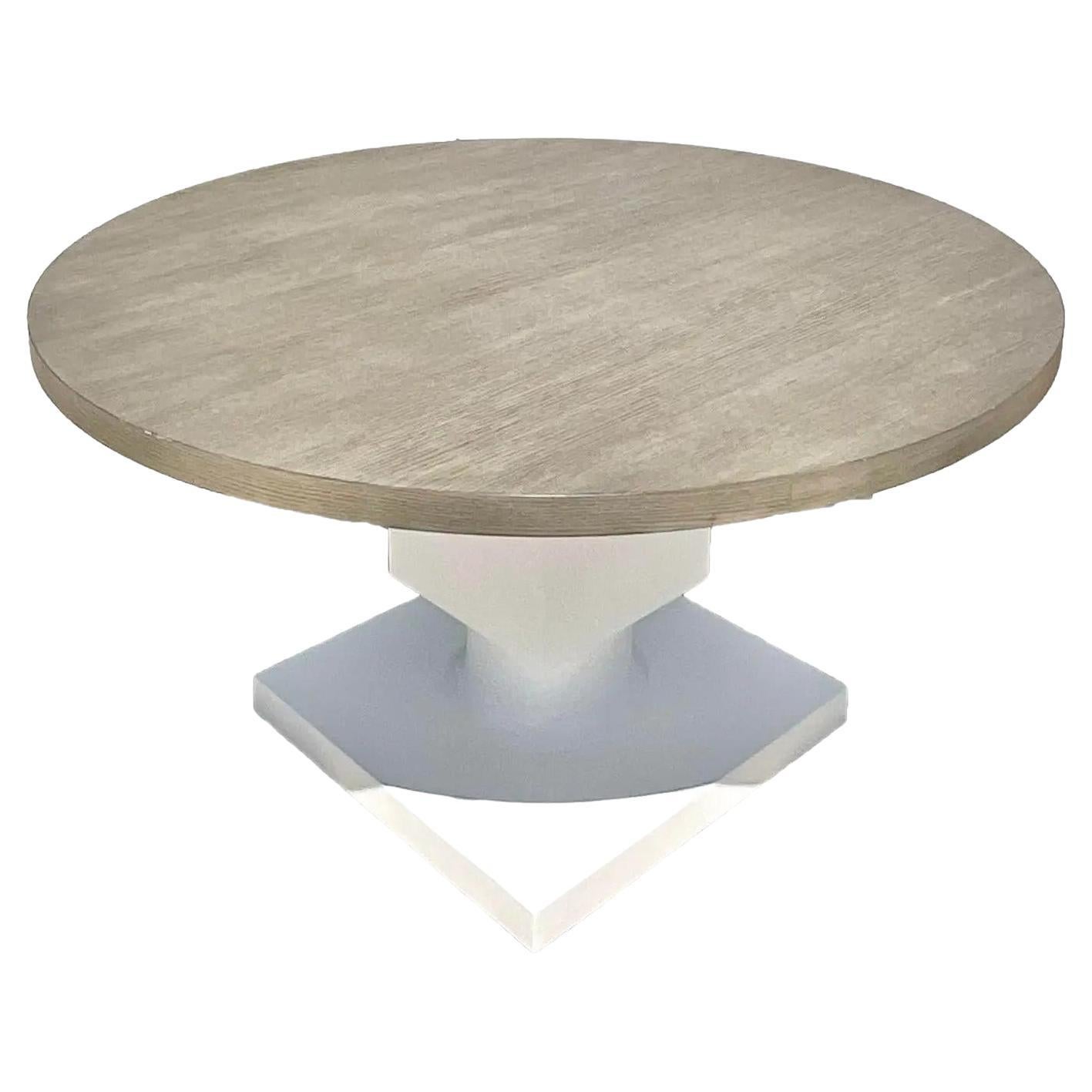 Contemporary Bernhardt Two Tone Newberry Dining Table