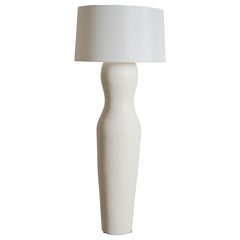 Contemporary Besame Floor Lamp in Cream Lacquer by Robert Kuo
