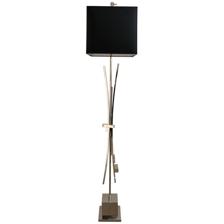 Contemporary Bespoke Italian Abstract, Contemporary Floor Lamp With Table