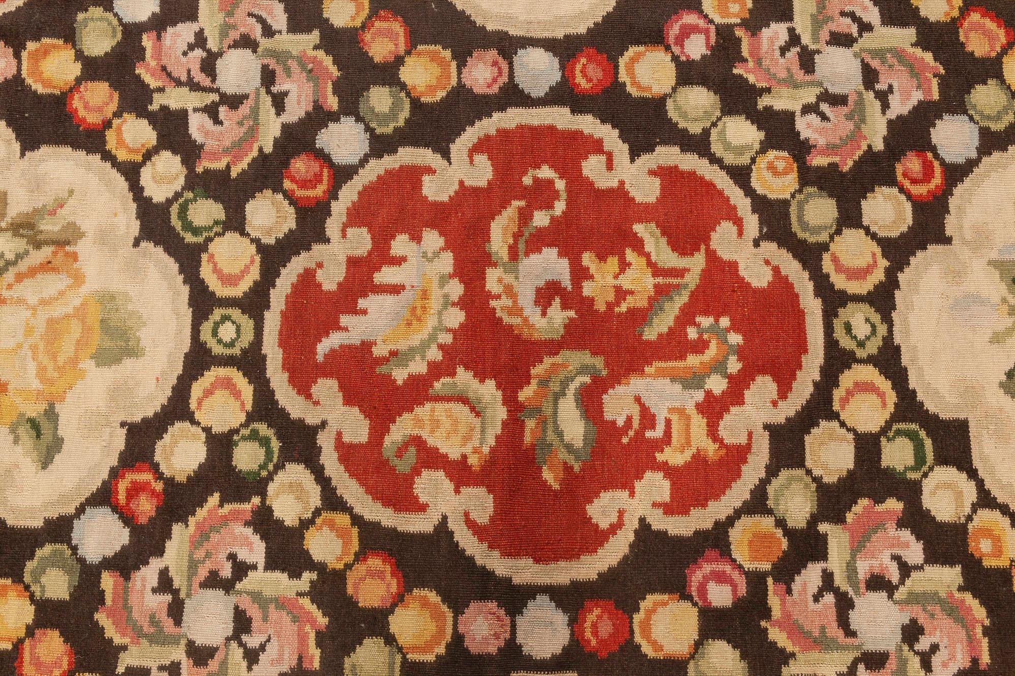 Chinese Contemporary Bessarabian Floral Design Wool Rug by Doris Leslie Blau For Sale