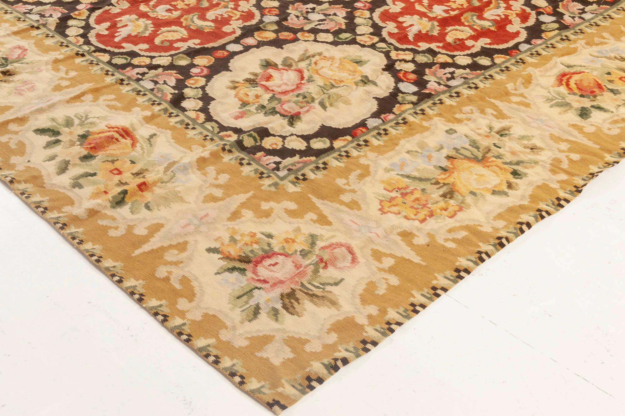 Contemporary Bessarabian Floral Design Wool Rug by Doris Leslie Blau For Sale 1