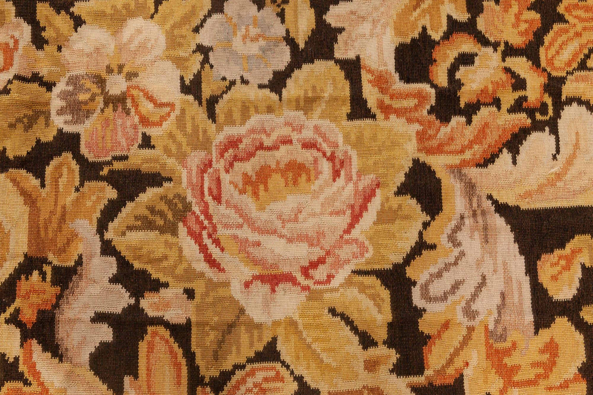 Tapis contemporain Bessarabian Floral Flat Weave de Doris Leslie Blau
Taille : 11'10