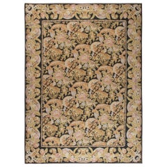 Contemporary Bessarabian Floral Flat Weave Rug by Doris Leslie Blau