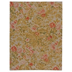 Contemporary Bessarabian Floral Handwoven Wool Carpet by Doris Leslie Blau