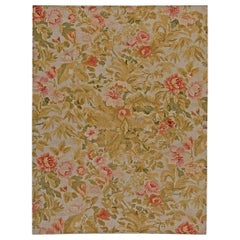 Contemporary Bessarabian Floral Handwoven Wool Carpet by Doris Leslie Blau
