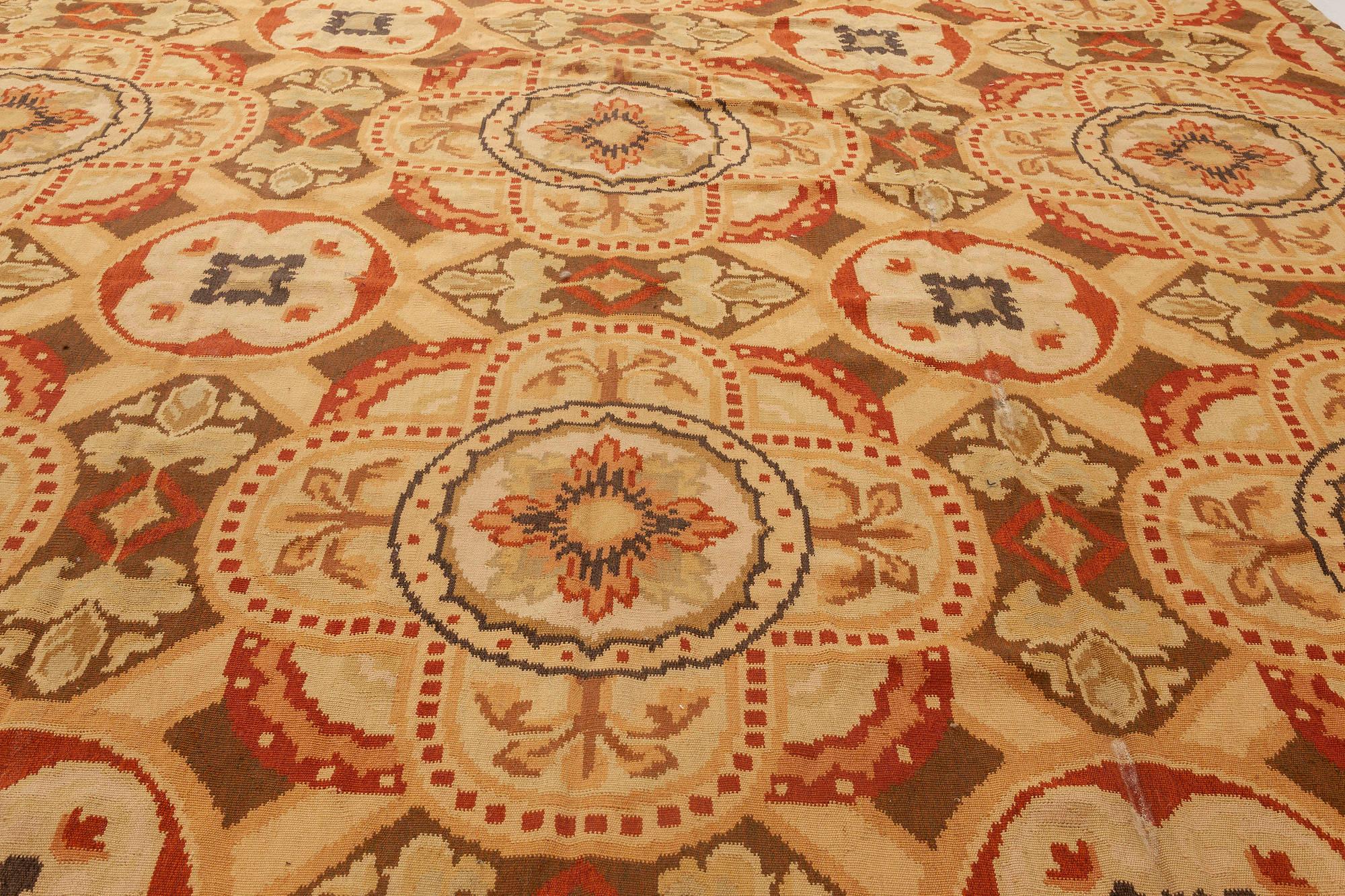 Wool Contemporary Bessarabian Inspired Design Handmade Rug by Doris Leslie Blau For Sale