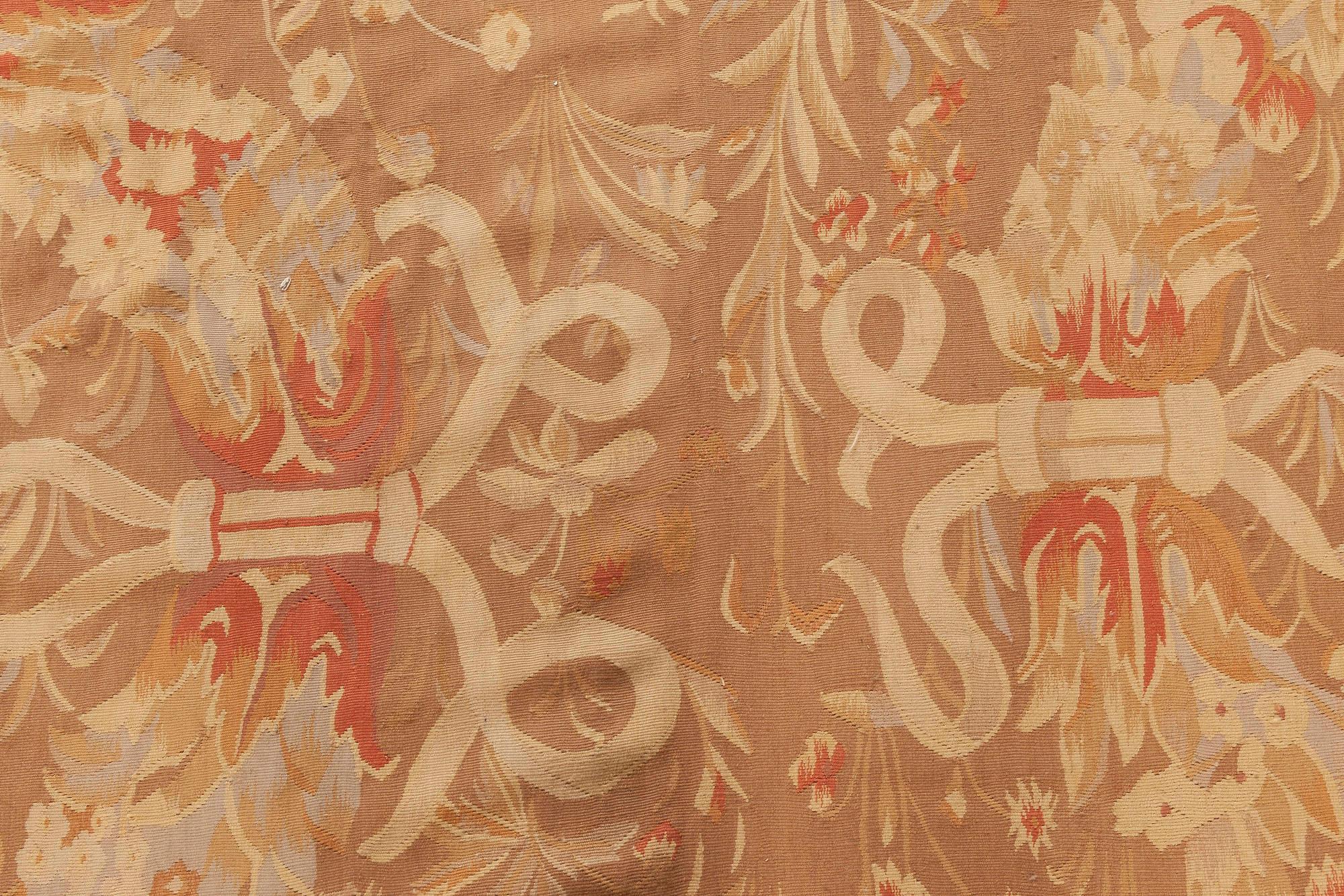 Contempoarary Bessarabian inspired beige, brown, purple, red rug by Doris Leslie Blau
Size: 11'10
