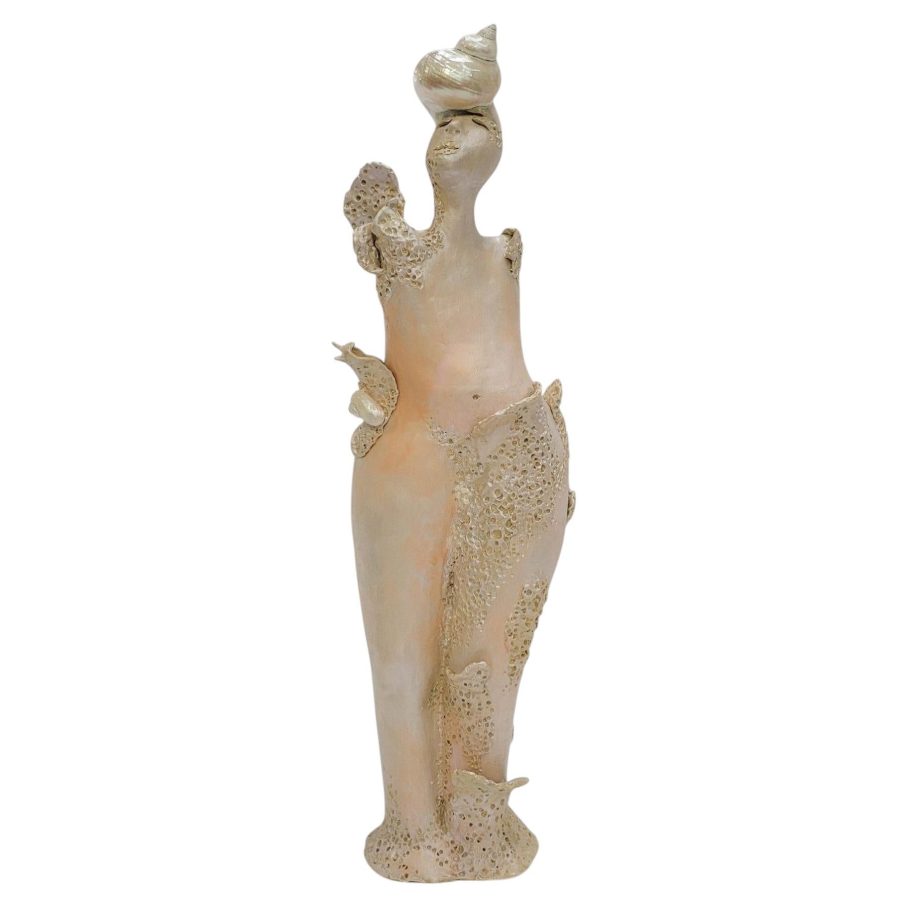 Contemporary Biomorphic Ceramic Sculpture by Debbie O’Hara, 26 Inches