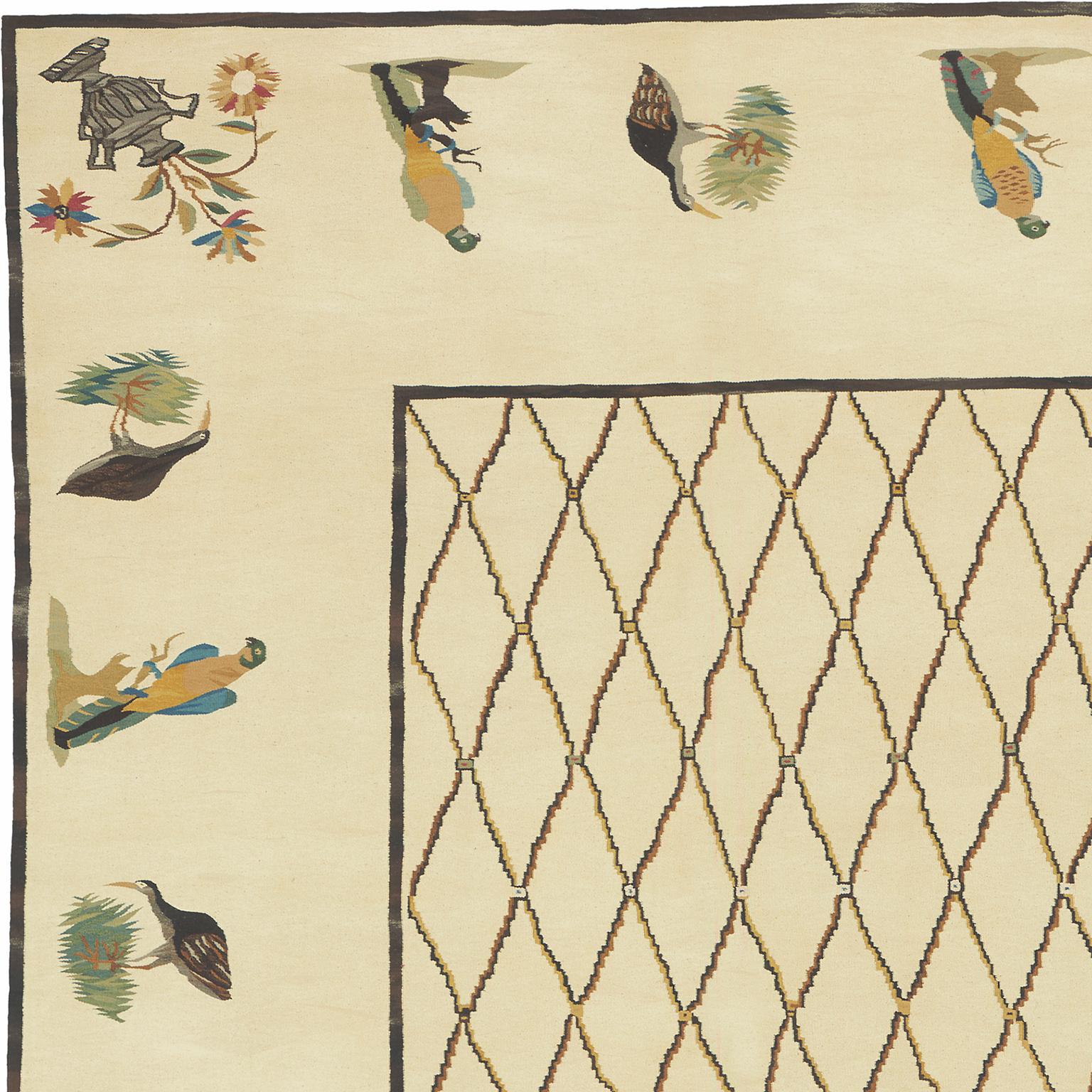 Bessarabique Tapis contemporain tissé à la main 