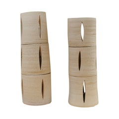 Contemporary Bisque Ceramic Table Lamps