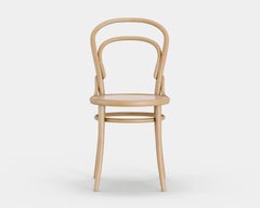 Contemporary Bistro Chair No. 14 by TON, Light Beech