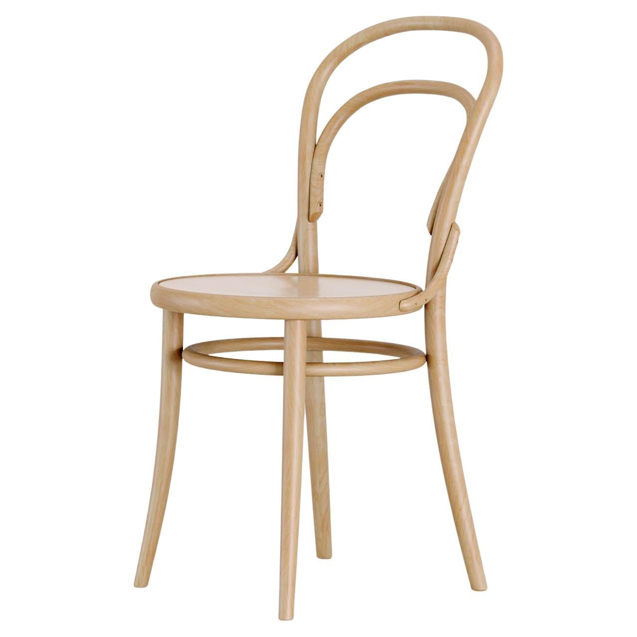 Contemporary Bistro Chair No. 14 by TON, Light Beech For Sale