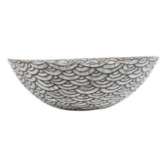 Black and White Ceramic Bowl, Coupe Japonaise II