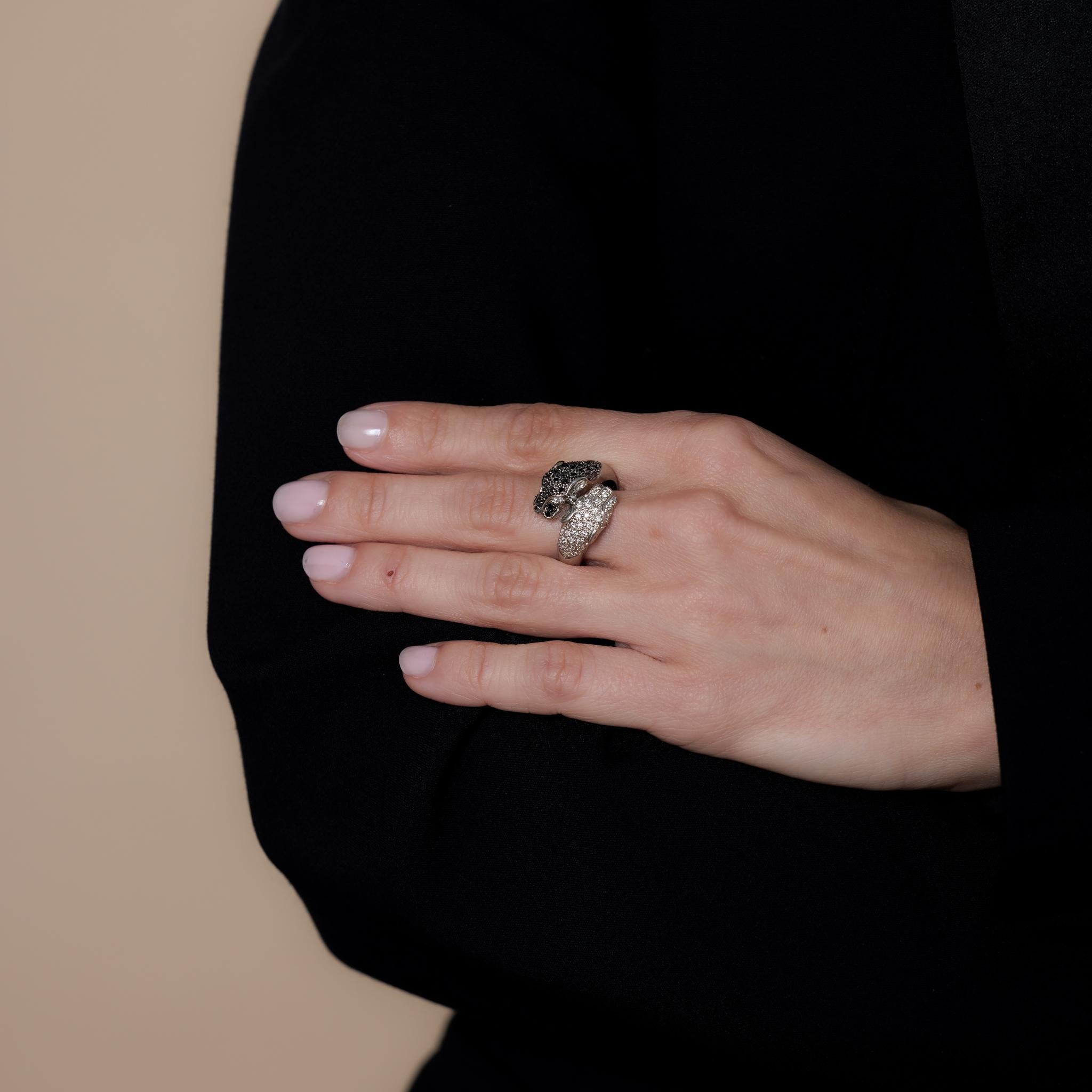 This contemporary platinum 