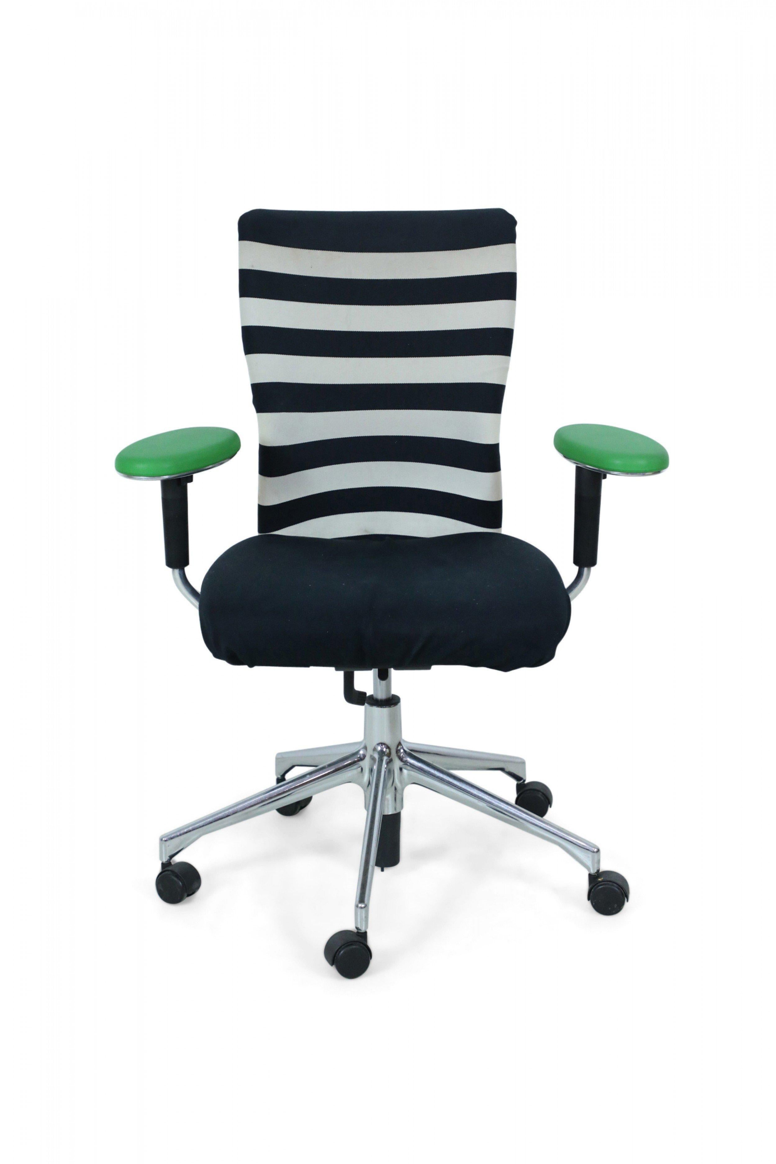 striped desk chair