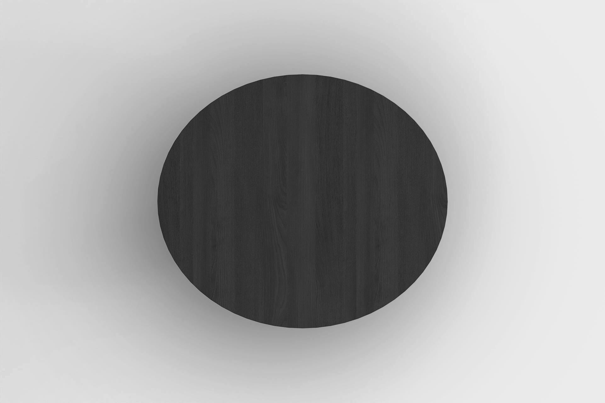 Table de salle à manger contemporaine en frêne noir M, table à disque par barh.design 2 Neuf - En vente à Antwerp, Antwerp