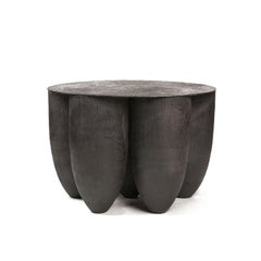 Contemporary Black Coffee Table in Iroko Wood, Senufo by Arno Declercq