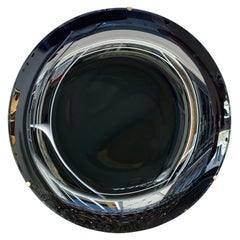Miroir concave contemporain noir, Italie