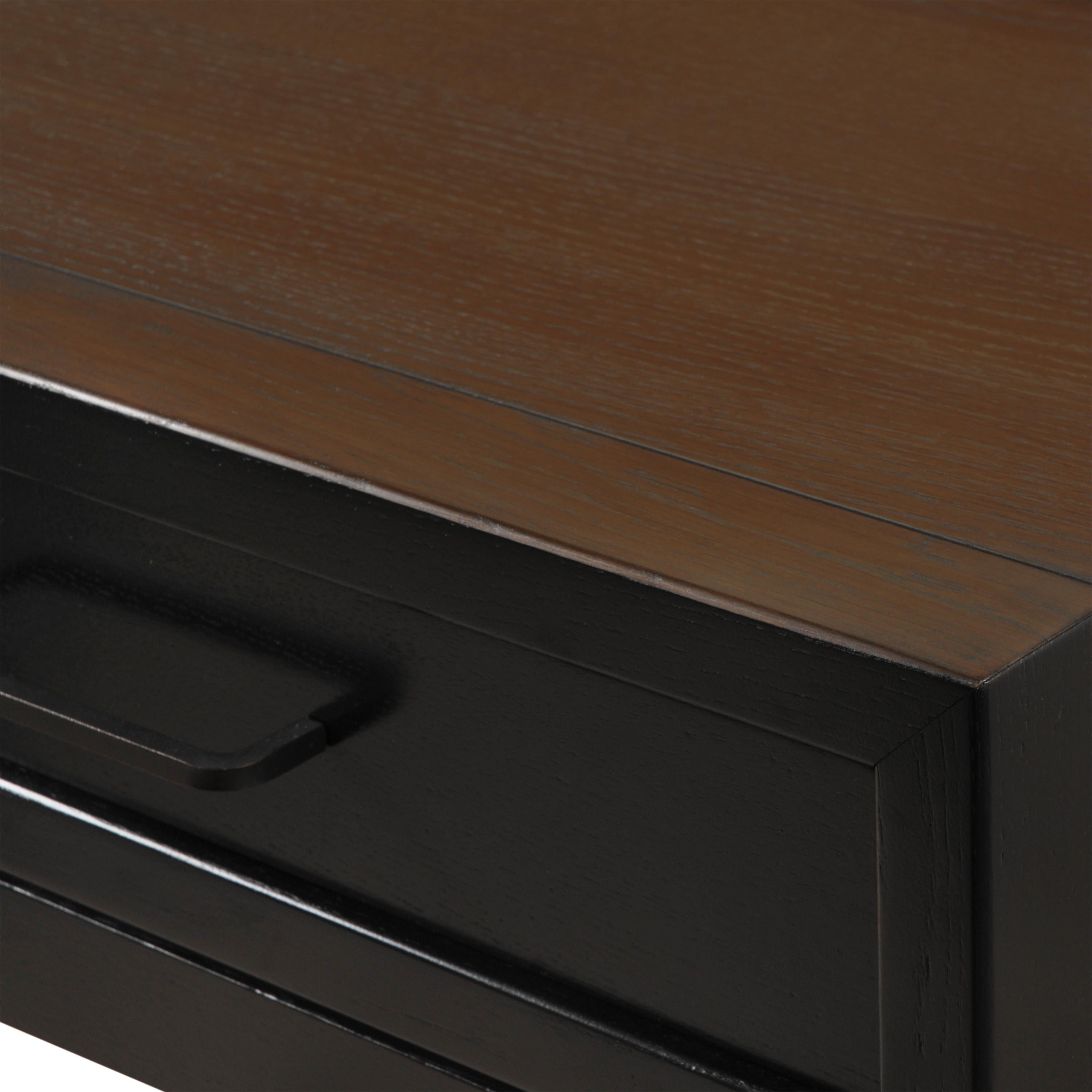 french contemporary 2-drawer console table