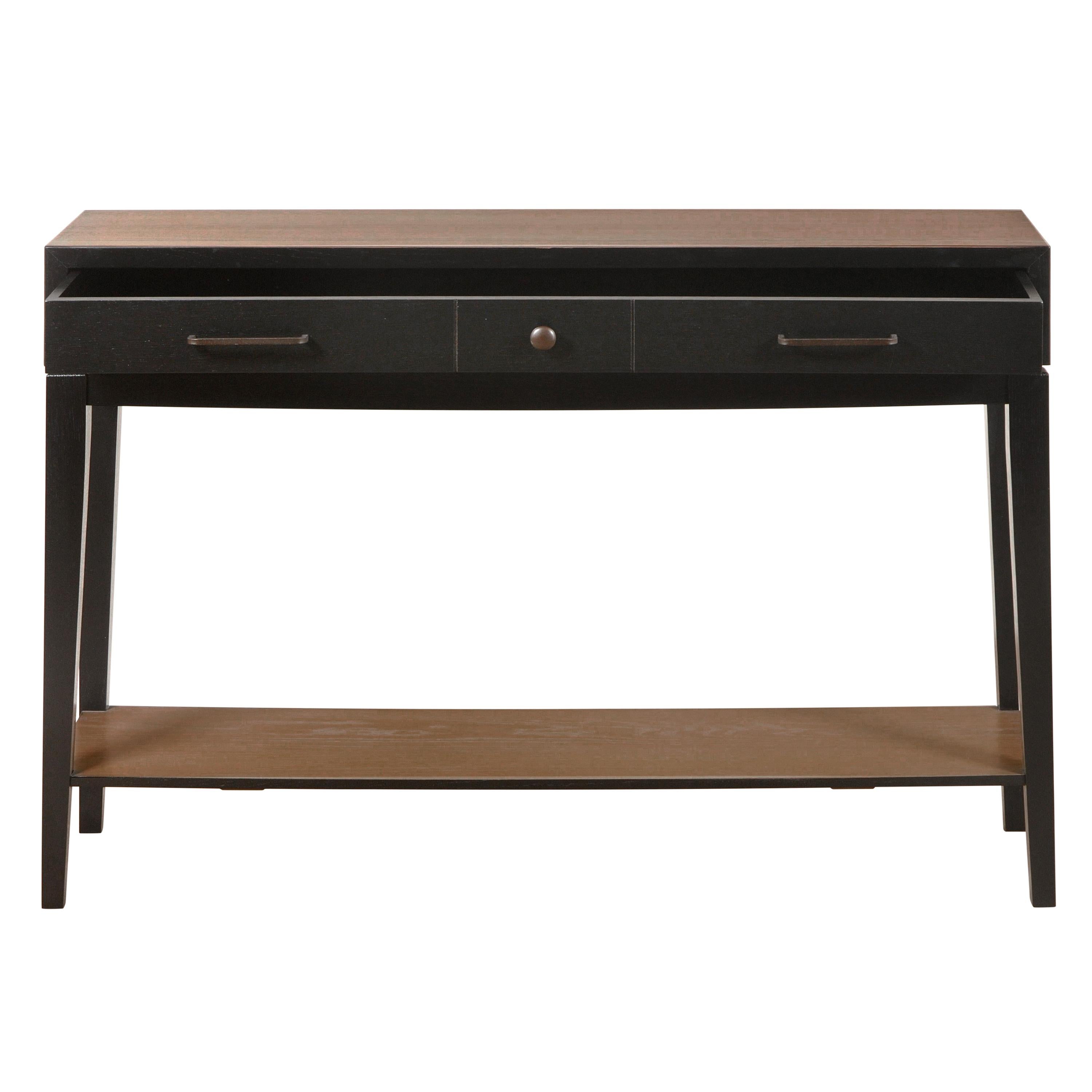 black console table modern