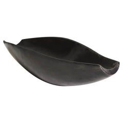 Contemporary Black Copper Bai He Tray by Robert Kuo, Hand Repousse