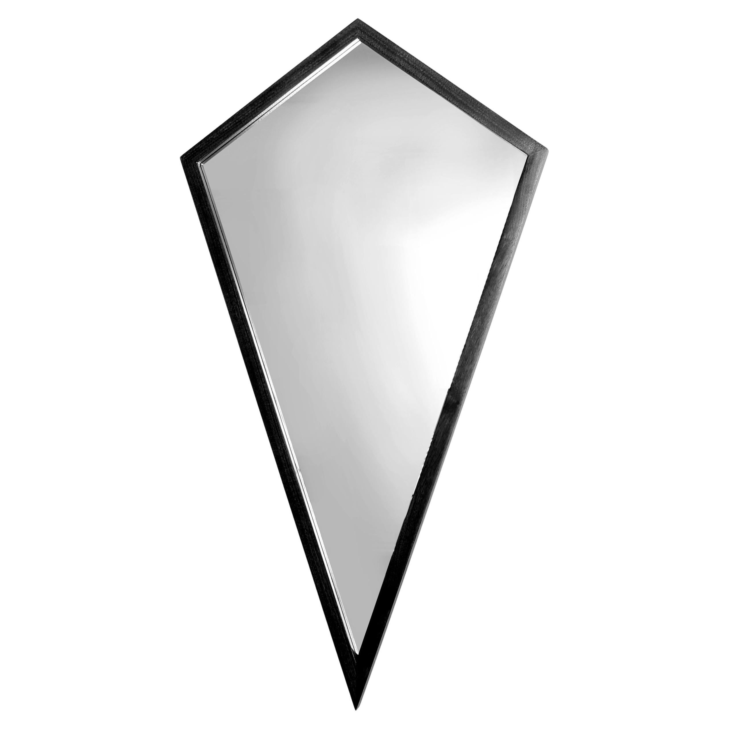 Contemporary "Black Diamond Mirror" by Alex Drew & No One