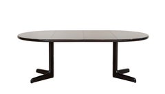 Zeitgenössischer Schwarzer Ebonisierter Runder Esstisch