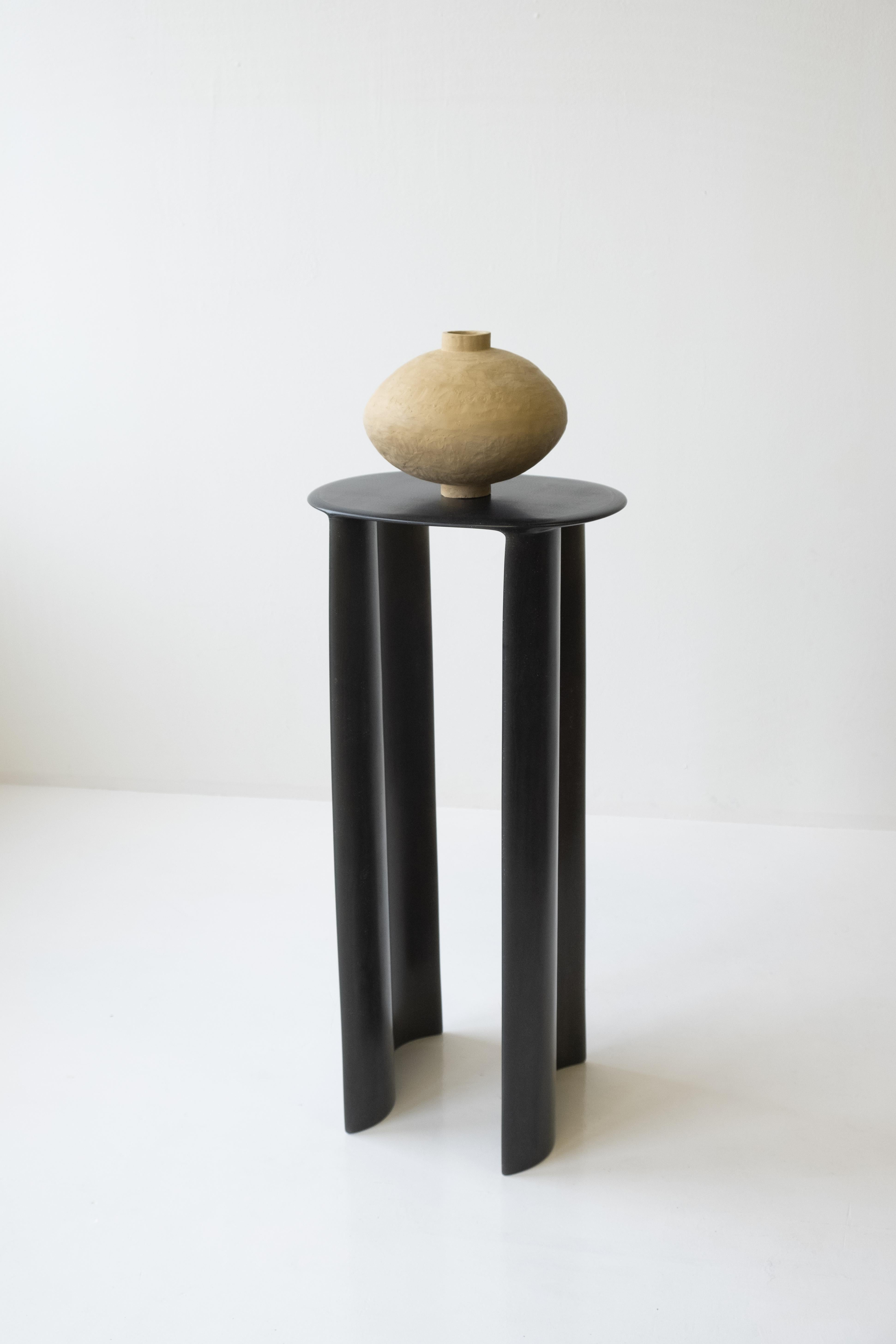 Contemporary Black Fiberglass, New Wave Pedestal, by Lukas Cober For Sale 10