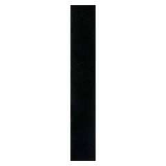 Contemporary Black Hand Knotted Wool Runner by Doris Leslie Blau
